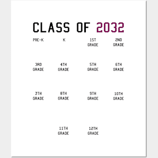 Class of 2032 Grow With Me Posters and Art